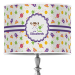 Girls Space Themed Drum Lamp Shade (Personalized)