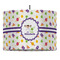 Girls Space Themed 16" Drum Pendant Lamp - Fabric (Personalized)