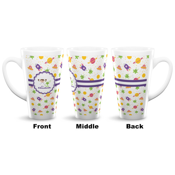 Girls Space Themed 16 Oz Latte Mug - Approval