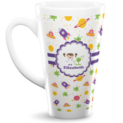 Girls Space Themed Latte Mug (Personalized)
