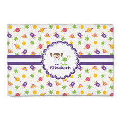 Girls Space Themed 2' x 3' Indoor Area Rug (Personalized)