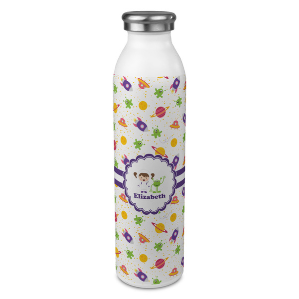 Custom Girls Space Themed 20oz Stainless Steel Water Bottle - Full Print (Personalized)