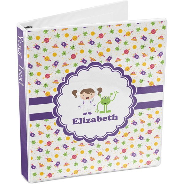 Girls Space Themed 3-Ring Binder 3/4 - Main