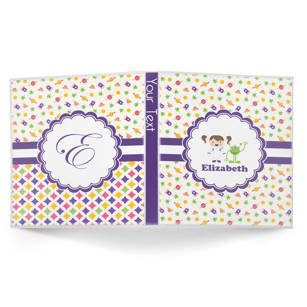 Girls Space Themed 3-Ring Binder Approval- 1in