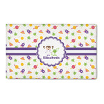 Girls Space Themed 3' x 5' Patio Rug (Personalized)