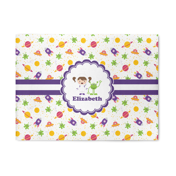 Custom Girls Space Themed Area Rug (Personalized)