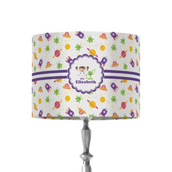 Girls Space Themed 8" Drum Lamp Shade - Fabric (Personalized)