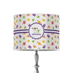 Girls Space Themed 8" Drum Lamp Shade - Poly-film (Personalized)