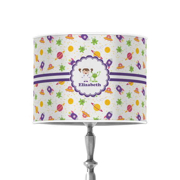 Girls Space Themed 8" Drum Lampshade - ON STAND (Poly Film)