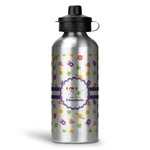 Girls Space Themed Water Bottle - Aluminum - 20 oz (Personalized)