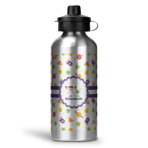 Custom Girls Space Themed Water Bottles - 20 oz - Aluminum (Personalized)
