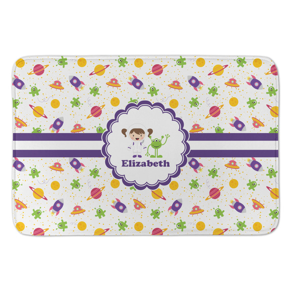 Custom Girls Space Themed Anti-Fatigue Kitchen Mat (Personalized)