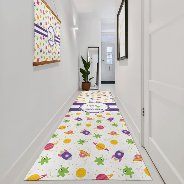 Girls Space Themed Area Rug Sizes - In Context (vertical)