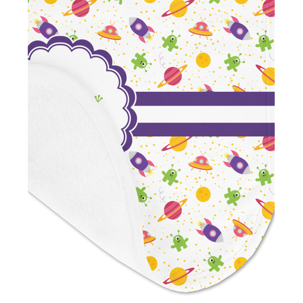Girls Space Themed Baby Bib - AFT detail