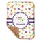 Girls Space Themed Baby Sherpa Blanket - Corner Showing Soft