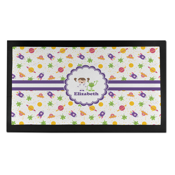 Custom Girls Space Themed Bar Mat - Small (Personalized)