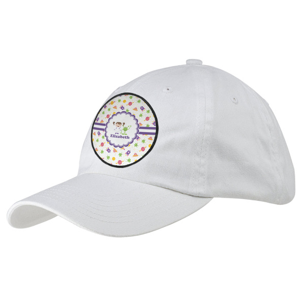 Custom Girls Space Themed Baseball Cap - White (Personalized)
