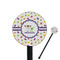 Girls Space Themed 5.5" Round Plastic Stir Sticks - Black - Single Sided (Personalized)