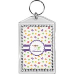 Girls Space Themed Bling Keychain (Personalized)