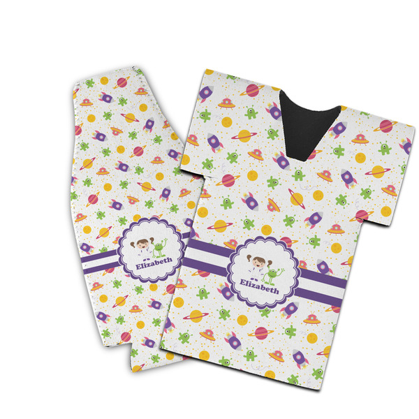 Custom Girls Space Themed Bottle Cooler (Personalized)