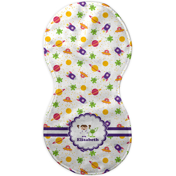 Girls Space Themed Burp Peanut Shaped Flat
