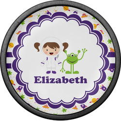 Girls Space Themed Cabinet Knob (Black) (Personalized)