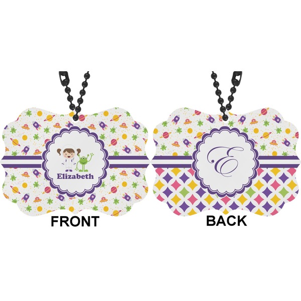 Girls Space Themed Car Ornament (Approval)