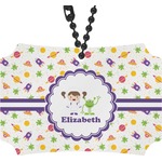 Girls Space Themed Rear View Mirror Ornament (Personalized)