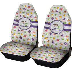 Girls Space Themed Car Seat Covers (Set of Two) (Personalized)