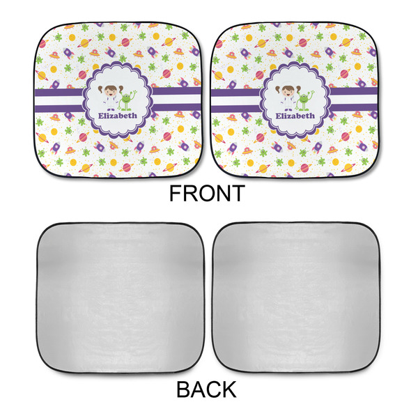 Girls Space Themed Car Sun Shades - APPROVAL