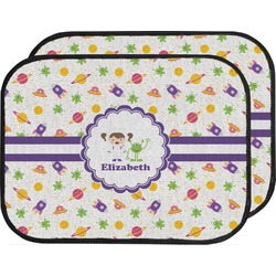 Girls Space Themed Car Floor Mats (Back Seat) (Personalized)