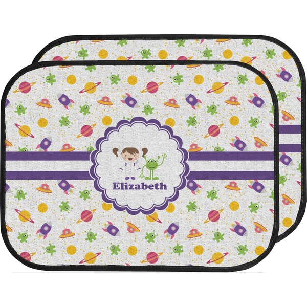 Girls Space Themed Custom Car Floor Mats (Back Seat)