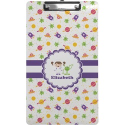 Girls Space Themed Clipboard (Legal Size) (Personalized)
