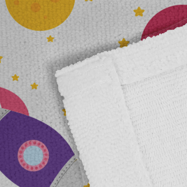 Girls Space Themed Close up of Fabric