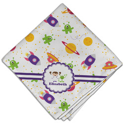 Girls Space Themed Cloth Dinner Napkin - Single w/ Name or Text
