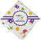 Girls Space Themed Cloth Napkins - Personalized Lunch (Folded Four Corners)