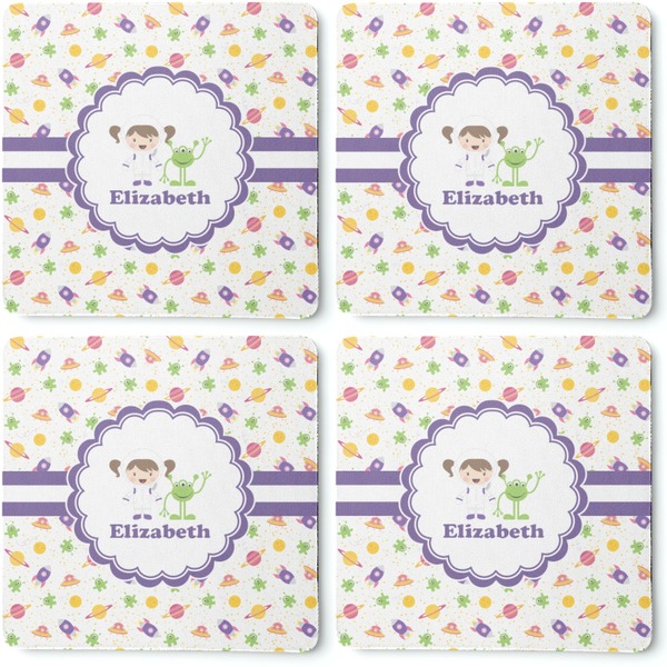 Girls Space Themed Coaster Rubber Back - Apvl