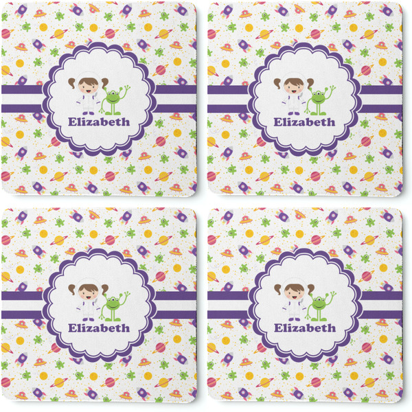 Girls Space Themed Coaster Rubber Back - Apvl