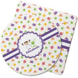 Girls Space Themed Rubber Backed Coaster (Personalized)