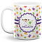 Girls Space Themed 11 Oz Coffee Mug - White (Personalized)