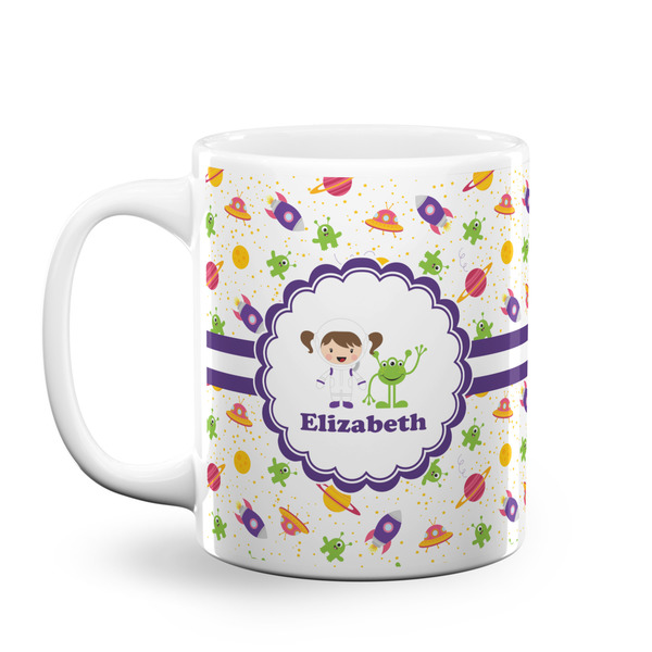 Custom Girls Space Themed Coffee Mug (Personalized)