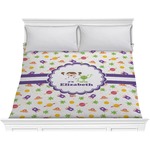 Girls Space Themed Comforter - King (Personalized)