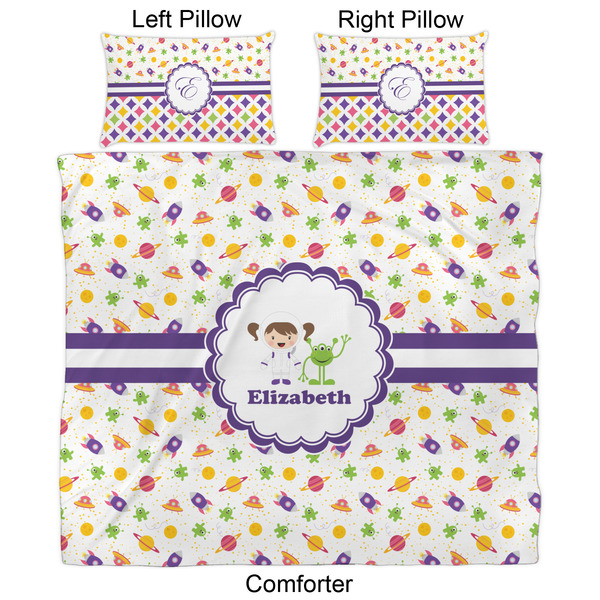 Girls Space Themed Comforter Set - King - Approval