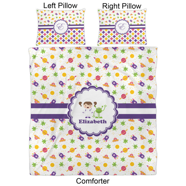 Girls Space Themed Comforter Set - Queen - Approval