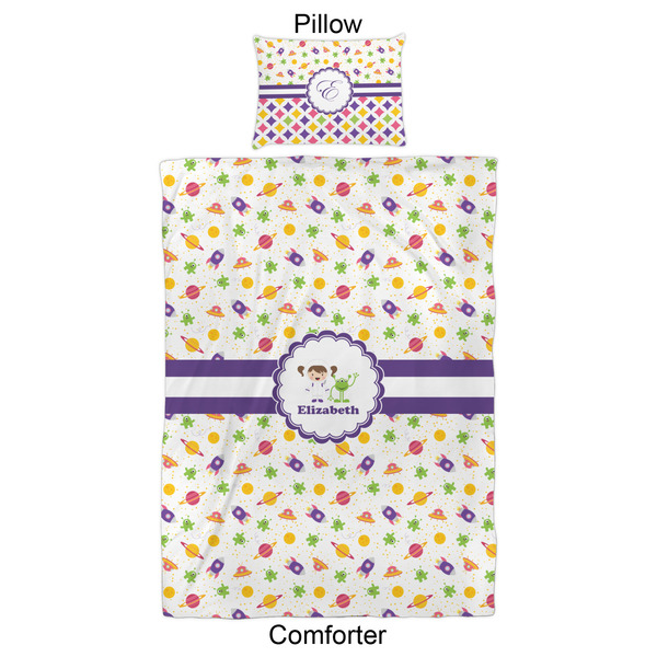 Girls Space Themed Comforter Set - Twin XL - Approval
