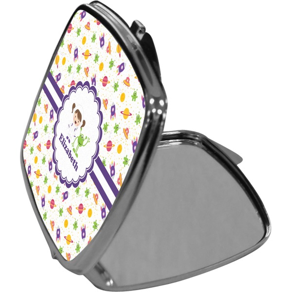 Girls Space Themed Compact Mirror (Side View)