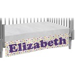 Girls Space Themed Crib Skirt (Personalized)