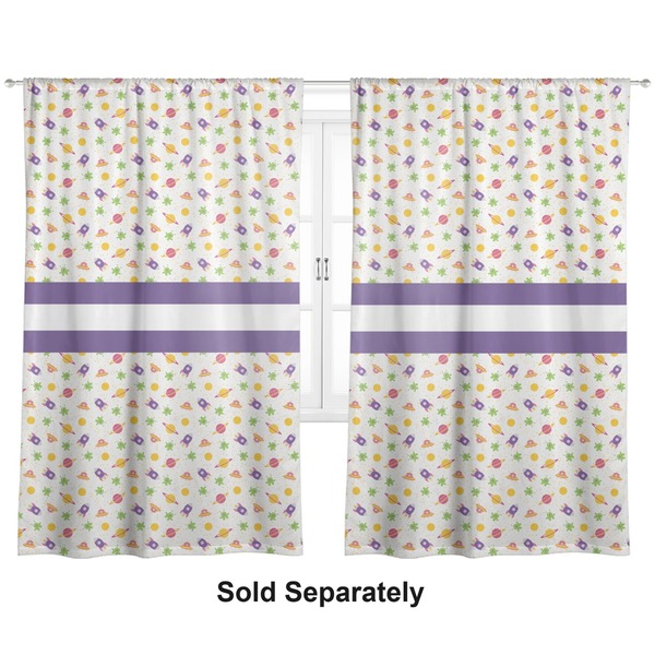 Girls Space Themed Curtains