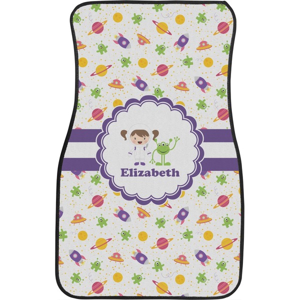 Girls Space Themed Custom Car Floor Mats (Front Seat)