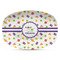 Girls Space Themed Microwave & Dishwasher Safe CP Plastic Platter - Main